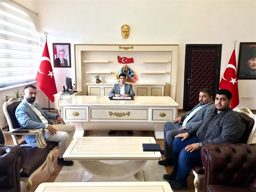 Kaymakamımız Sayın Yusuf ILICA'yı Makamında, CHP İlçe Başkanı Ömer İŞGÜZAR Ziyaret Etti
